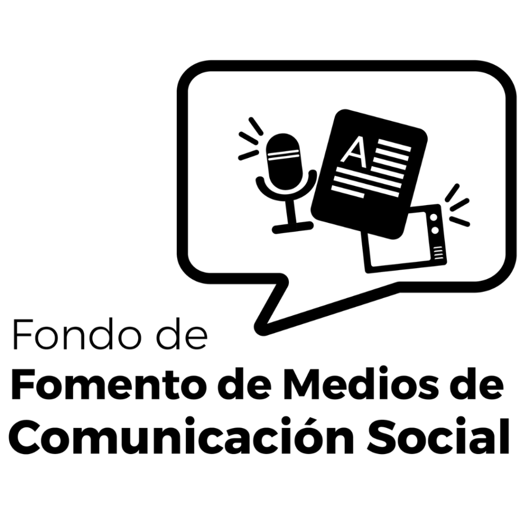 FONDO DE MEDIOS DE COMUNICACIÓN SOCIAL. LOGO IMPLEMENTADO EN UN CICLO DE CÁPSULAS DE EDITORAS Y AUTORAS CHILENAS.