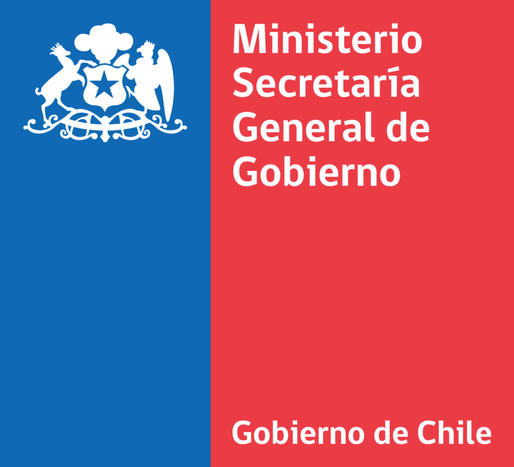 MINISTERIO SECRETARIA GENERAL DE GOBIERNO. LOGO IMPLEMENTADO EN UN CICLO DE CÁPSULAS DE EDITORAS Y AUTORAS CHILENAS.